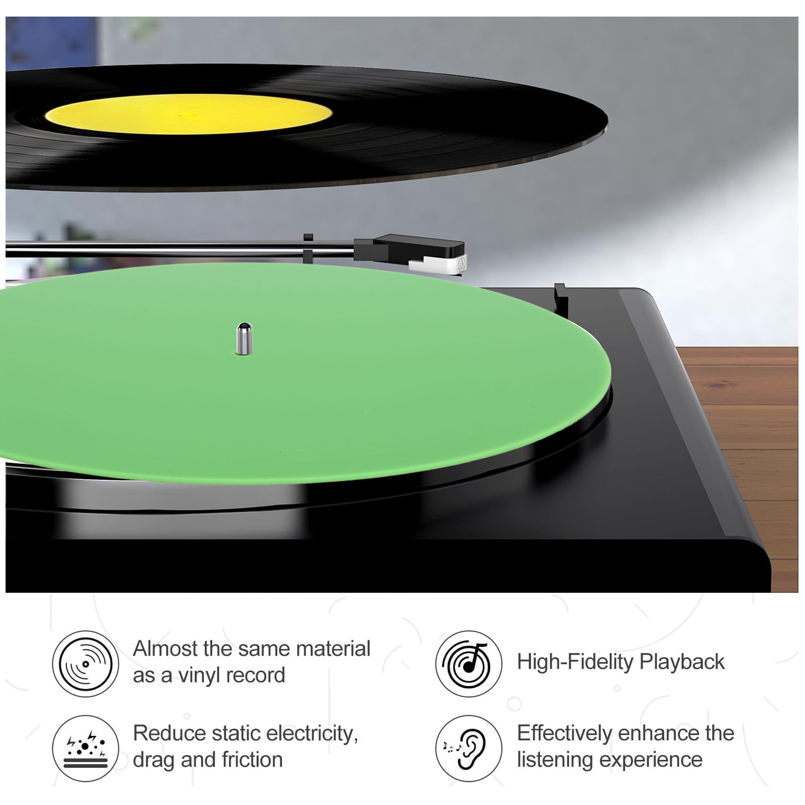 Alfombrilla antideslizante par - Vinyl Record Cleaner reseña y precio