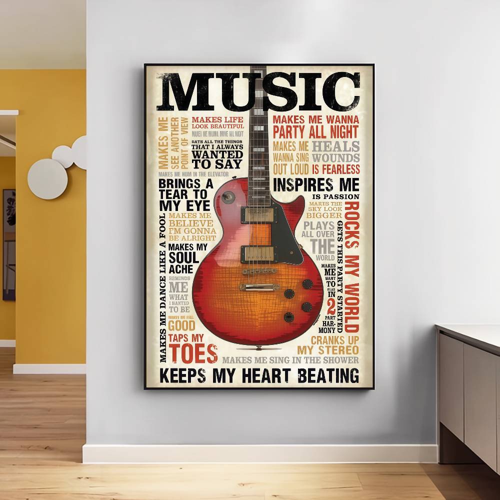 Colección de guitarra, póster  - Vintage Collectible Posters reseña y precio